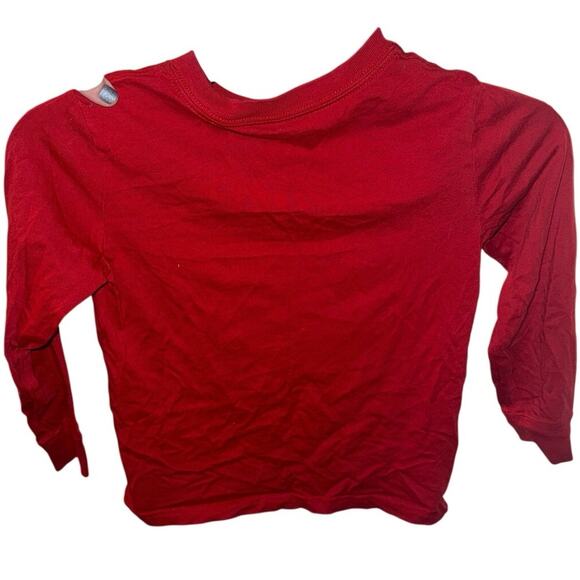 Kids Christmas Polo Bear Polo Ralph Lauren Red Long Sleeve Tee Size 5 - Picture 2 of 4